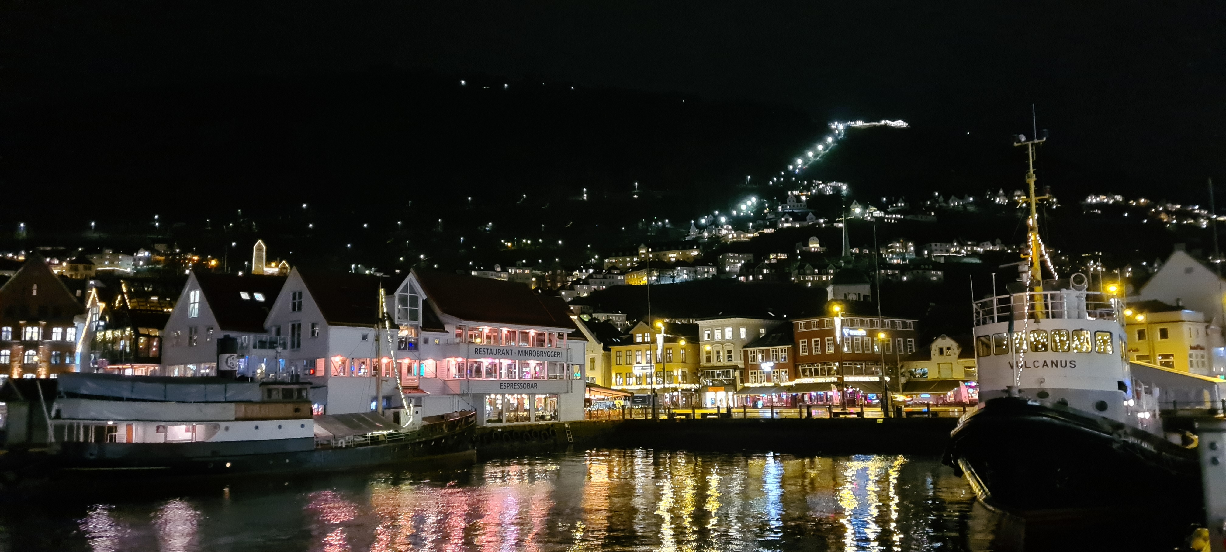 Bergen om kvelden
